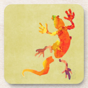 Posavasos Reptil de lagarto de gecko salvaje