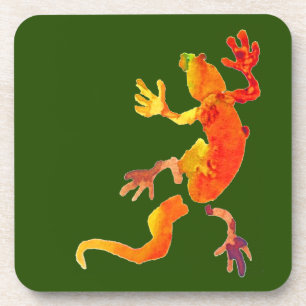 Posavasos Reptil de lagarto de gecko salvaje