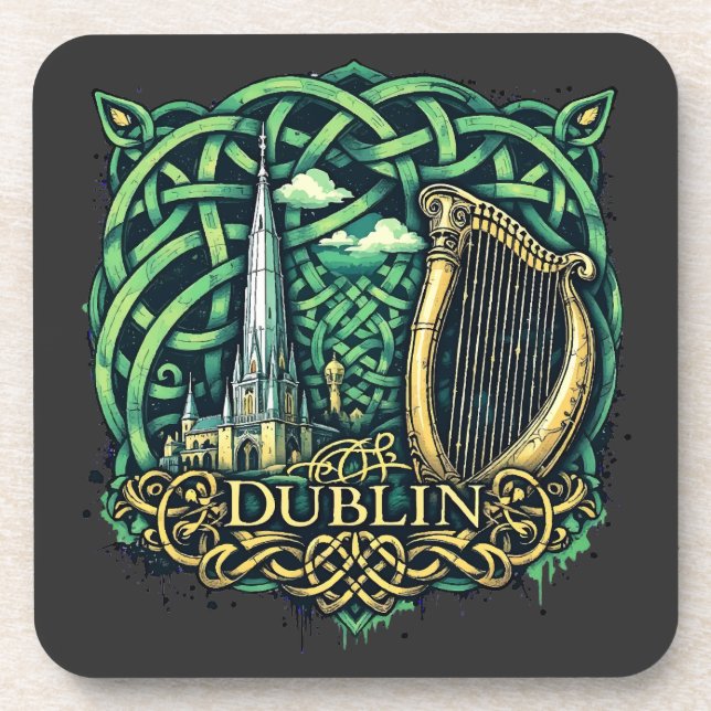 Posavasos República de Dublín de Irlanda (Frente)