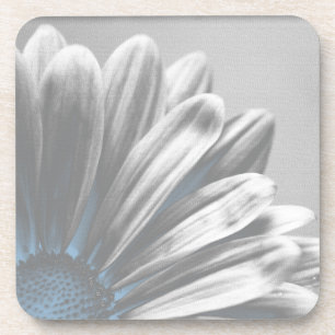 Posavasos Resaltados florales azules claros