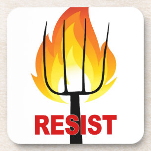 Posavasos Resistir la antorcha y la horquilla