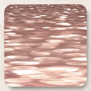 Posavasos Resumen #3: brillo de rosa dorada de cobre