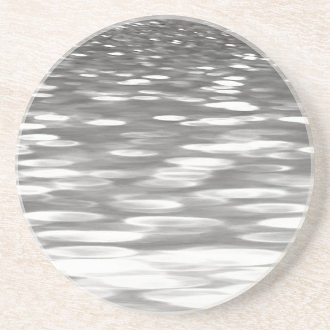 Posavasos Resumen #3: Brillo gris plateado (Frente)