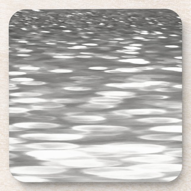 Posavasos Resumen #3: Brillo gris plateado (Frente)