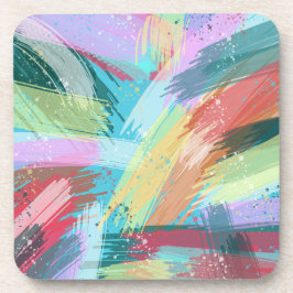 Posavasos Resumen Art Pastel