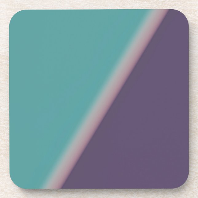 Posavasos Resumen Art Turquoise Purple (Frente)