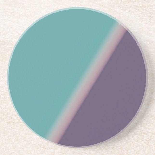 Posavasos Resumen Art Turquoise Purple (Frente)