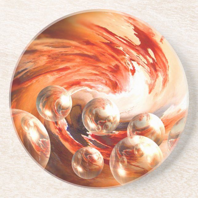 Posavasos Resumen contemporáneo (Frente)