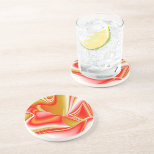 Posavasos Resumen de amor y oro en 3D Rainbowart