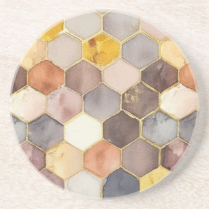 Posavasos Resumen de champán de Glam Honey Comb Rubor