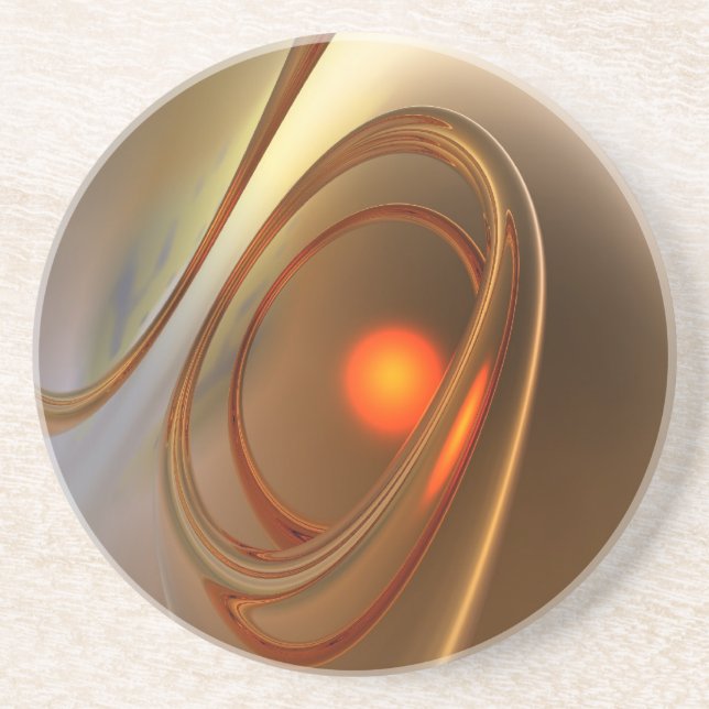 Posavasos Resumen de diseño 3d a la moda y elegante (Frente)