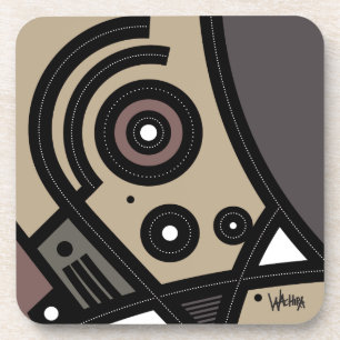 Posavasos Resumen de diseño africano en 6 tiras