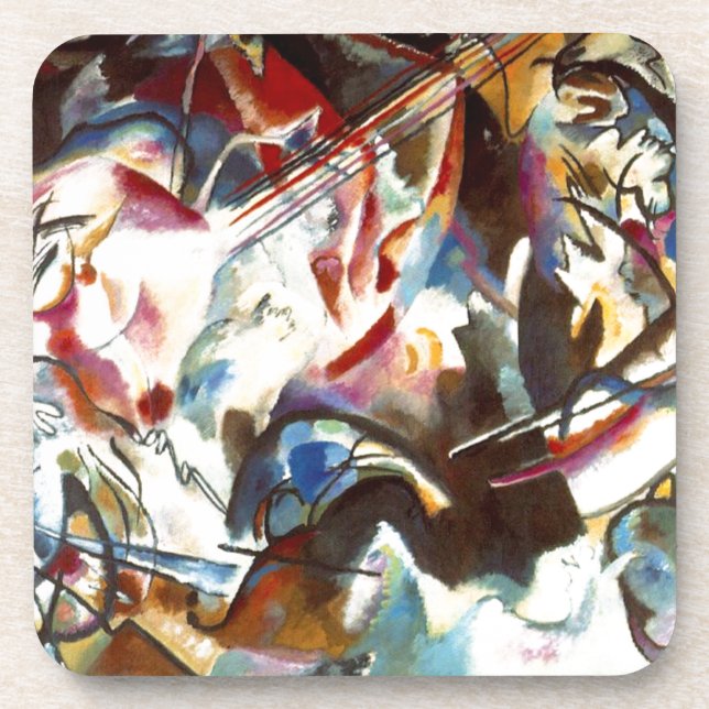 Posavasos Resumen de Kandinsky Composición VI (Frente)