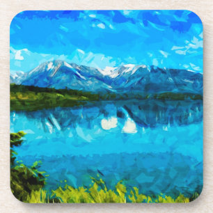 Posavasos Resumen de las montañas Wyoming Grand Teton