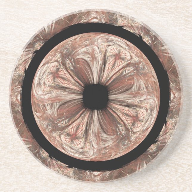 Posavasos Resumen de los bolos de Abalone Brownish (Frente)