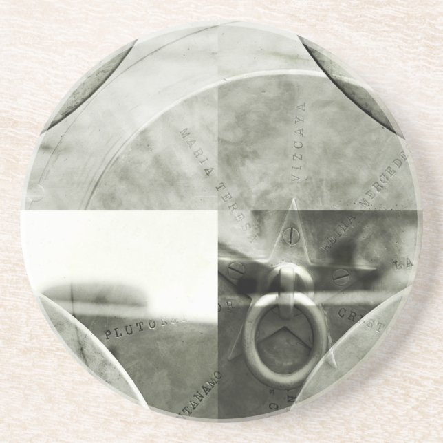 Posavasos Resumen del anillo gruñón en la montaña rusa de ar (Frente)