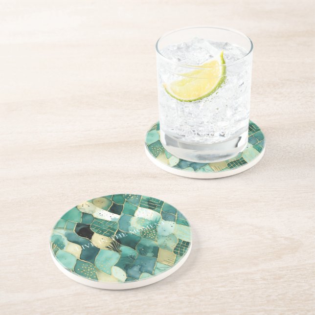 Posavasos Resumen del oro verde (Lado)