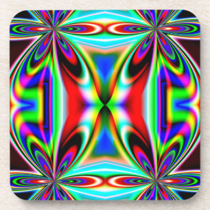 Posavasos Resumen Diseño colorido Kaleidoscope-11438