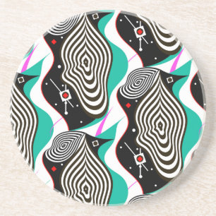 Posavasos Resumen Diseño creativo de patrones sin foco