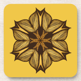 Posavasos Resumen Flor amarilla