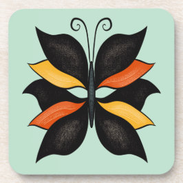 Posavasos Resumen Mariposa Rara Extraña Hermosa Inscripción