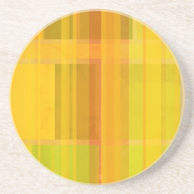 Posavasos Resumen moderno | Colores de cítricos coloridos (Frente)