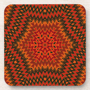 Posavasos Resumen mosaico moderno patrón de mosaico caleidos