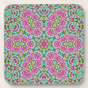 Posavasos Resumen mosaico moderno patrón de mosaico caleidos