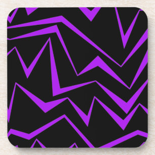 Posavasos Resumen, negrita, patrón de zigzag geométrico vibr