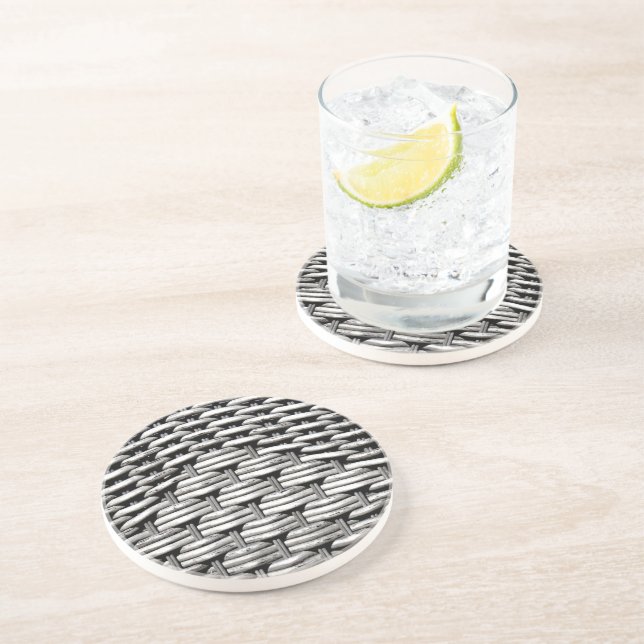 Posavasos Resumen y diseño del patrón gris (Lado)