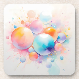 Posavasos Resumen y diseño moderno de burbujas