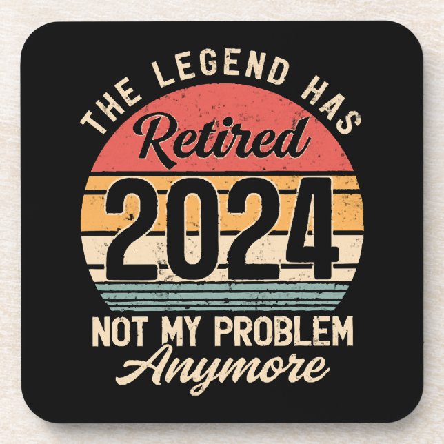 Posavasos Retirado 2024 Ya No Es Mi Problema (Frente)