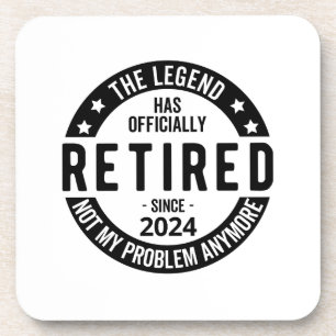 Posavasos Retirado 2024 Ya No Es Mi Problema, Divertido