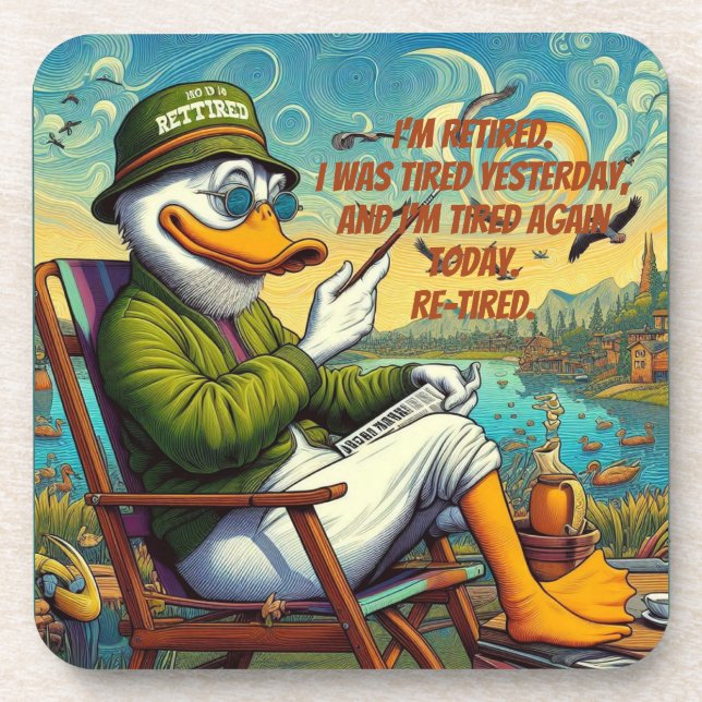 Posavasos Retirado y Relajado (Frente)