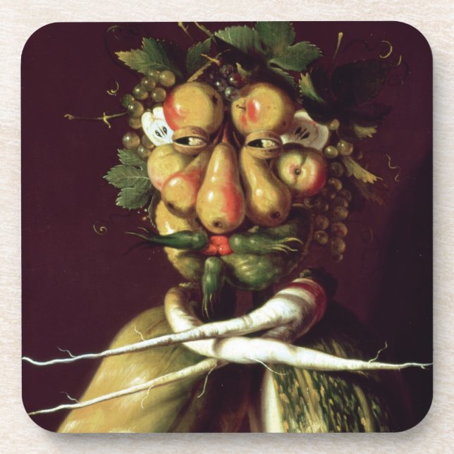 Posavasos Retrato caprichoso (Frente)