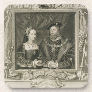 Posavasos Retrato de 1496-1533) reinas de Maria (de Francia,