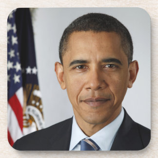 Posavasos Retrato de Barack Obama en la Casa Blanca