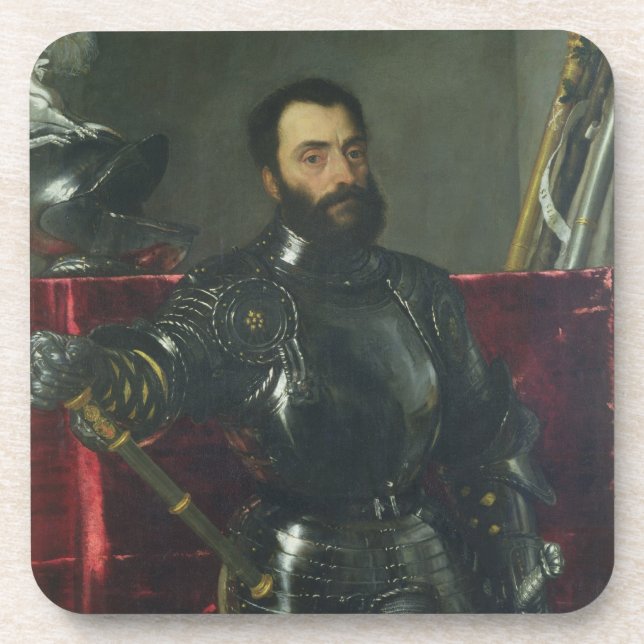 Posavasos Retrato de Francisco Maria Della Rovere, duque de (Frente)