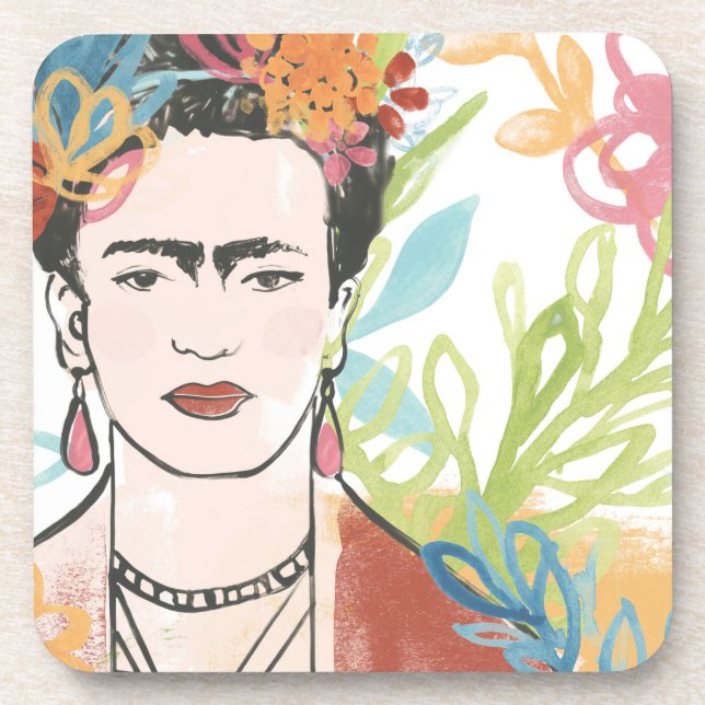 Posavasos Retrato de Frida Kahlo (Frente)