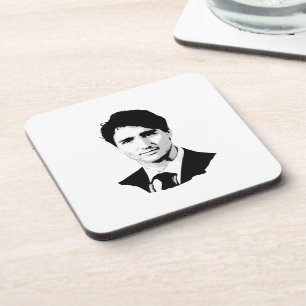 Posavasos Retrato de Justin Trudeau