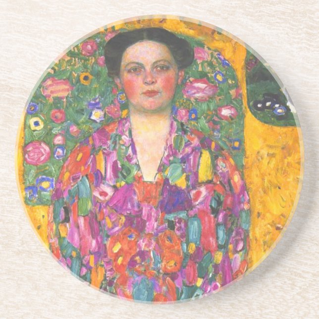 Posavasos Retrato de Klimt de Eugenia Primavesi (Frente)