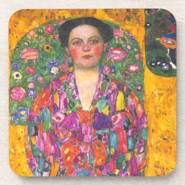 Posavasos Retrato de Klimt de Eugenia Primavesi (Frente)