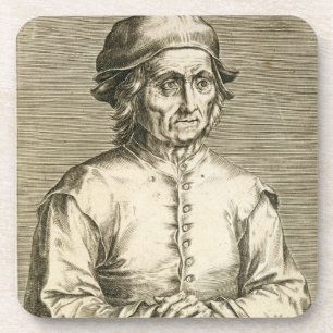 Posavasos Retrato de la placa 3 de Hieronymus Bosch