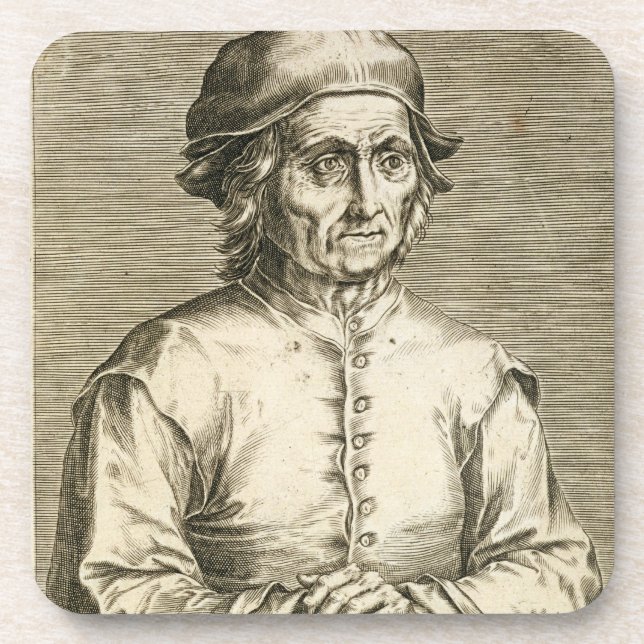 Posavasos Retrato de la placa 3 de Hieronymus Bosch (Frente)