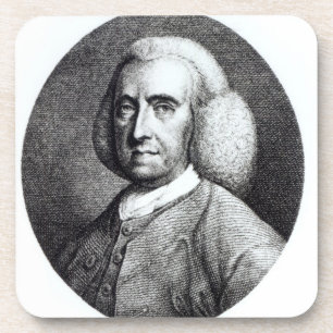 Posavasos Retrato de Peter Collinson (1694-1768) (grabado