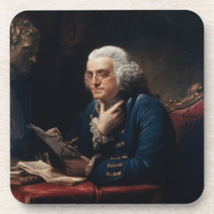 Posavasos Retrato de pulgar, Benjamin Franklin Padre fundado