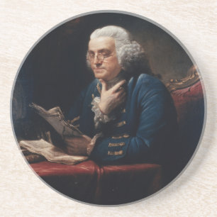Posavasos Retrato de pulgar, Padre fundador Benjamin Frankli