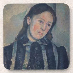 Posavasos Retrato de señora Cezanne con el pelo aflojado,