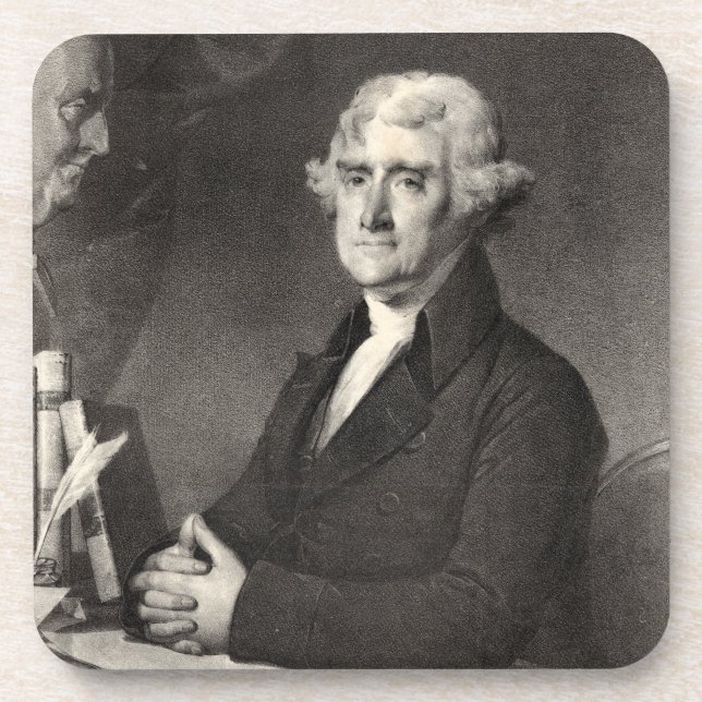 Posavasos Retrato de Thomas Jefferson (Frente)