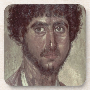 Posavasos Retrato de un Griego, de Fayum, Romano-Egipcio,